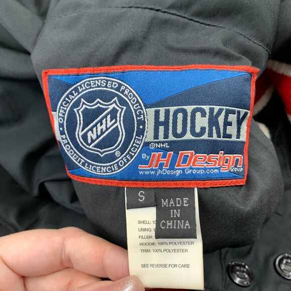 Chicago Blackhawks JH Design Embroidered Men Size S Reversible Bomber Jacket NHL - Picture 8 of 16